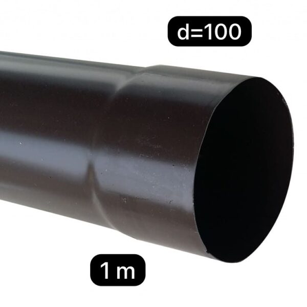Tubo pluviale in p.v.c. Ø100 TESTA DI MORO 1 ml