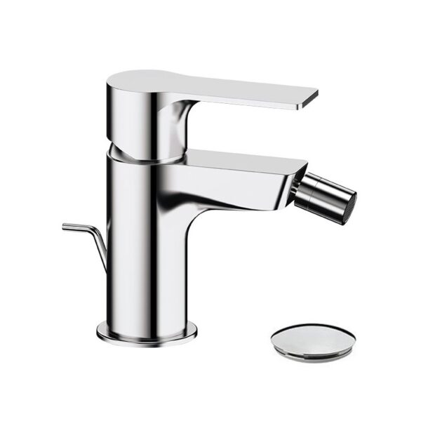 REFLEX Miscelatore monocomando per bidet con scarico cromo