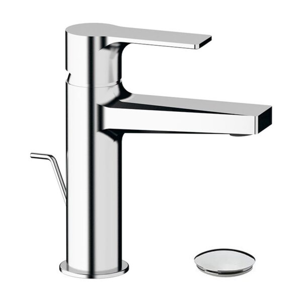 REFLEX Miscelatore monocomando per lavabo con scarico cromo