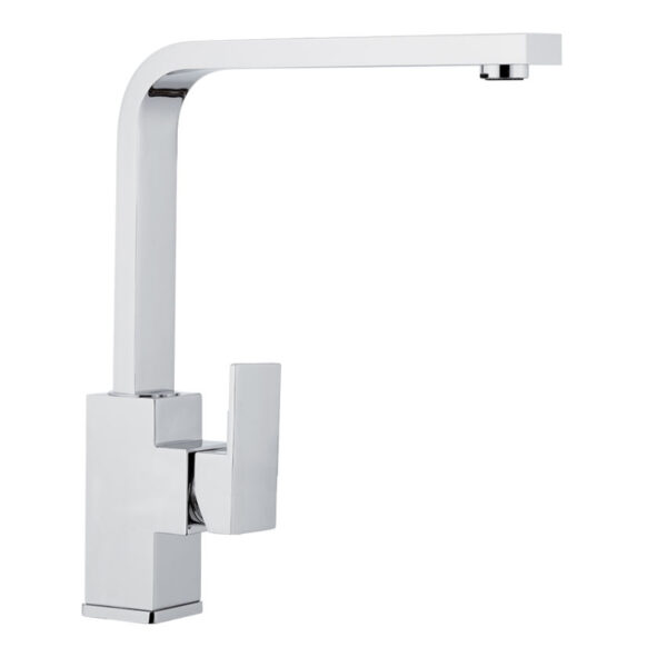SKYLINE Miscelatore monocomando per lavello con bocca alta girevole squadrata cromo